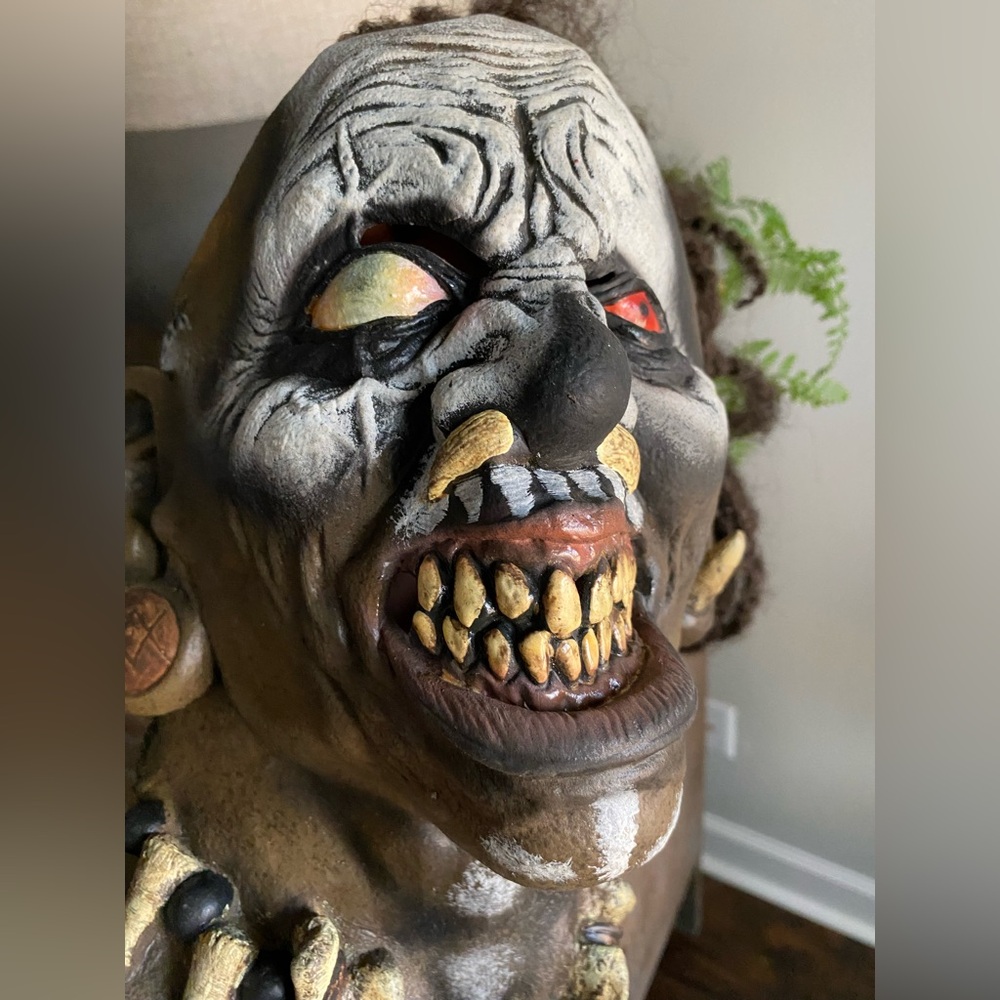 Halloween Voodoo Houngan Witch Doctor Genie Full Head Latex Mask‎ Cosplay Adult - Picture 5 of 9